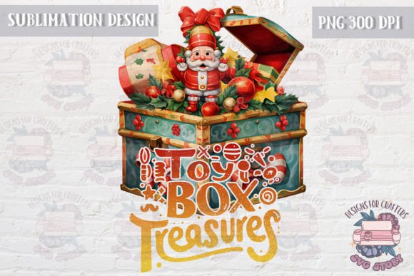 Download Retro Christmas PNG Sublimation Toy Box - Sub Collection