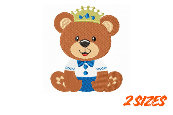 Download Prince Teddy Bear Embroidery Design - Prince Collection