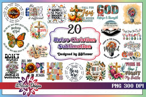 Download Retro Christian Sublimation Bundle - Sub Collection