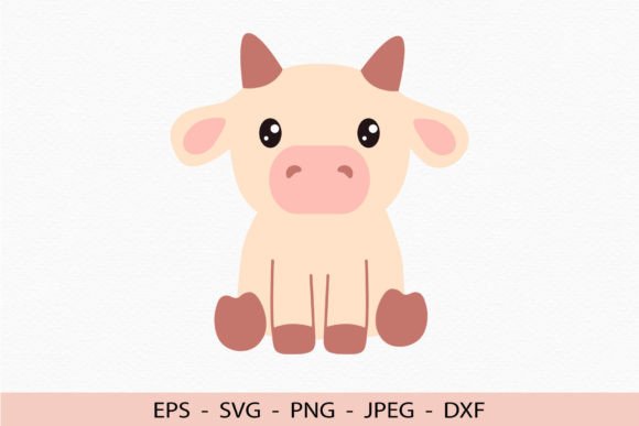 Download Cute Cow Svg Farm Animal Dxf Clipart Png - Cute cow svg Collection