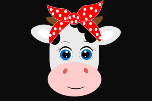 Download Cow Face Svg with Bandana , Cute Cow Svg - Premium Resources