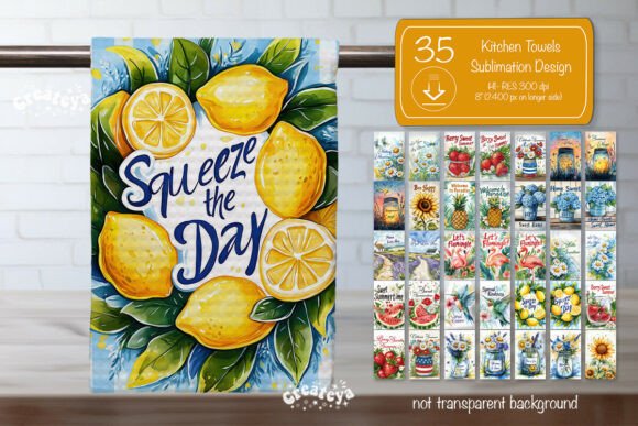 Download Summer Kitchen Towel Bundle Sublimation - Sub Collection