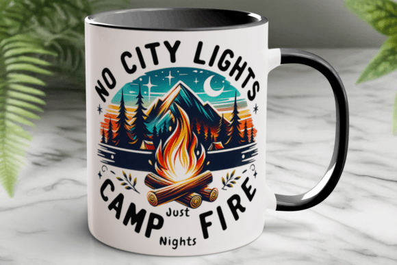 Download Sublimation Camping Coffee Mug Wrap Png - Sub Collection