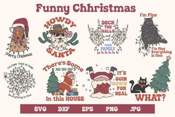 Download Funny Christmas Bundle, Svg and Sublim - Sub Collection